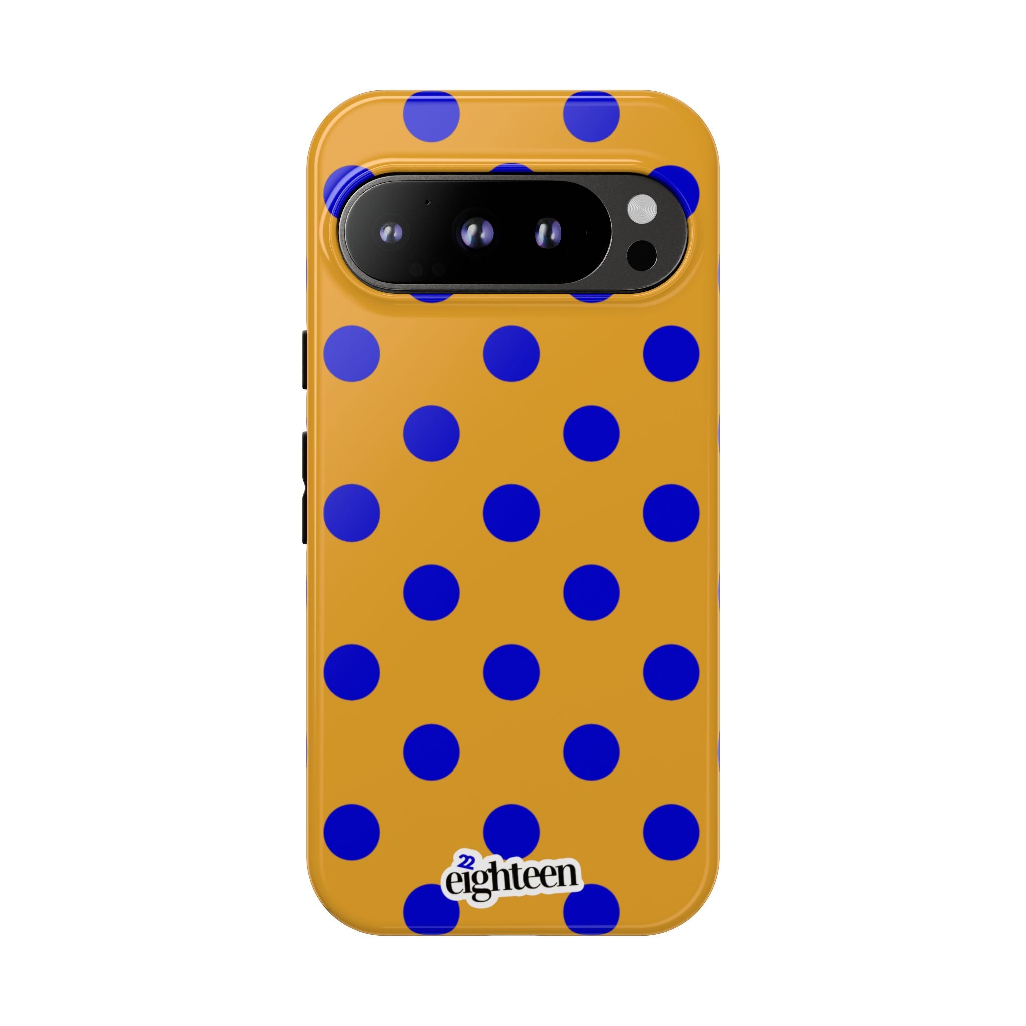 Royal Blue & Gold Dot Theory Tough Phone Case