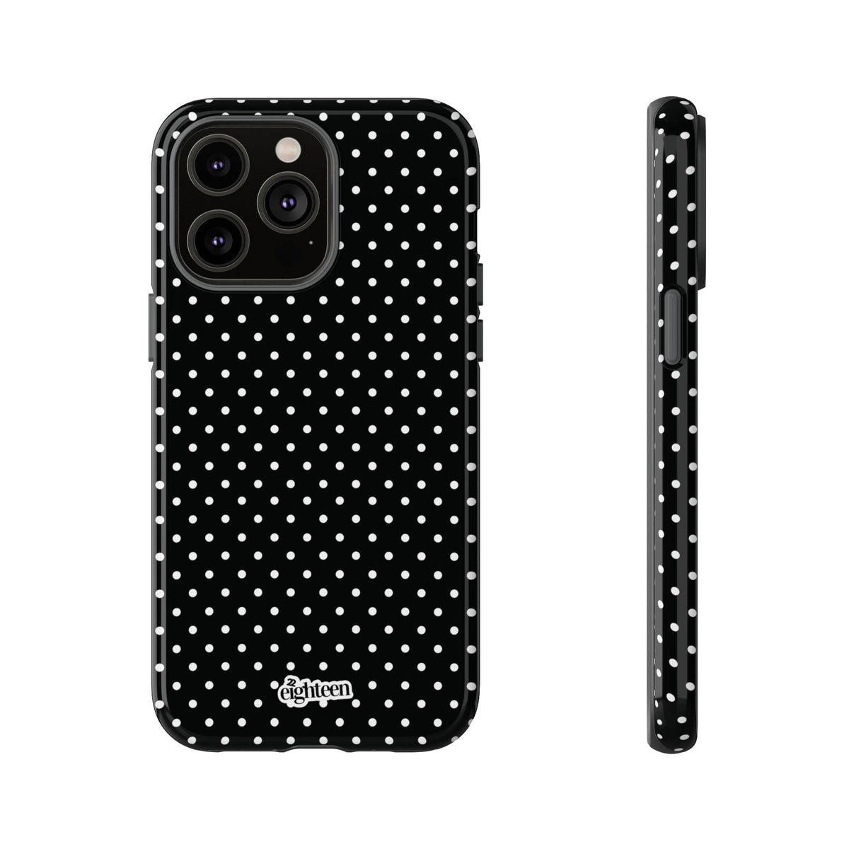 Black Dotty Phone Case