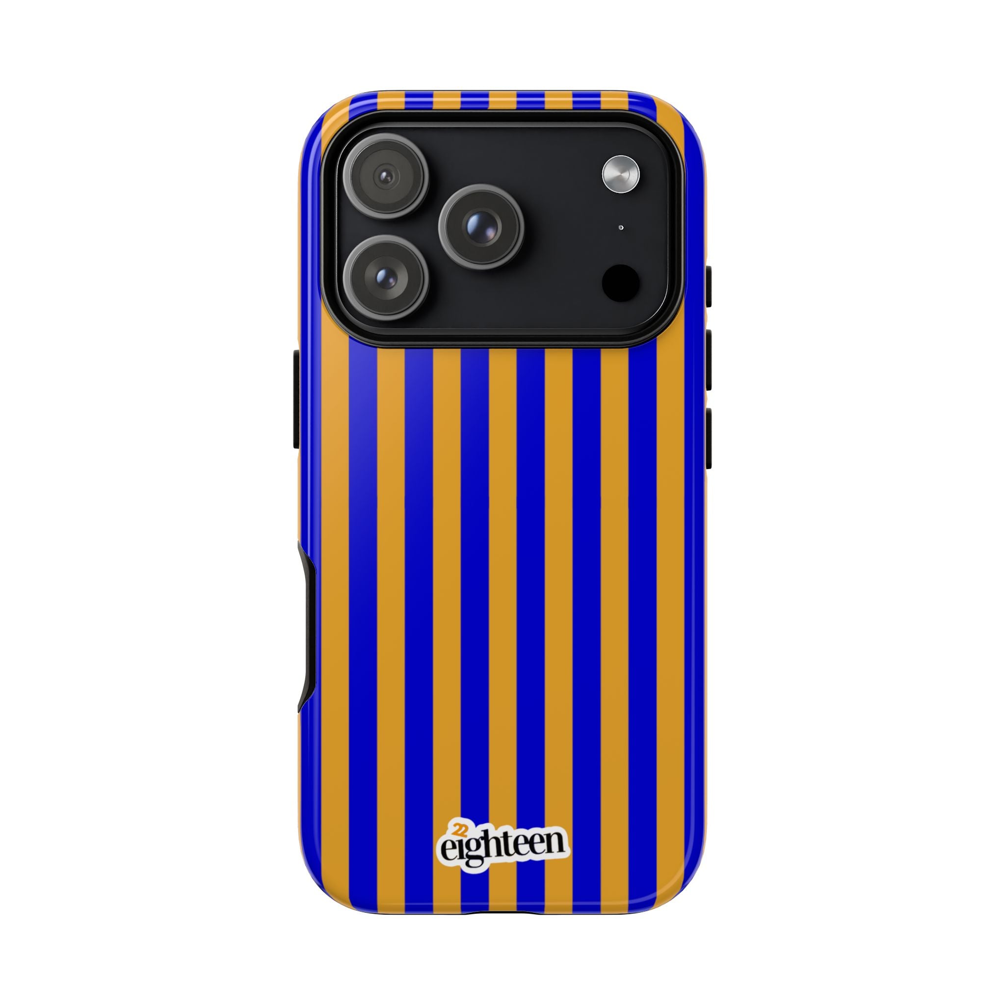Royal Blue & Gold Baseline Tough Phone Case