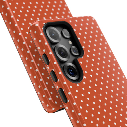 Harvest Orange Dotty Tough Phone Case