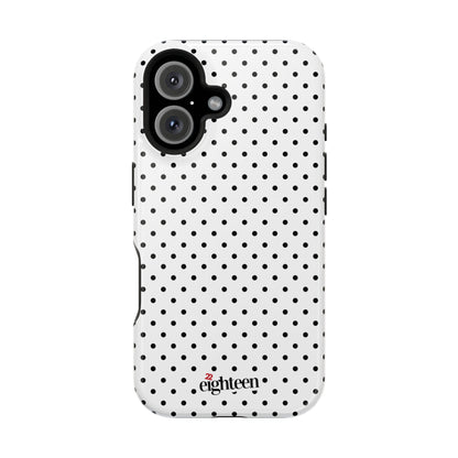 White Dotty MagSafe Tough Case