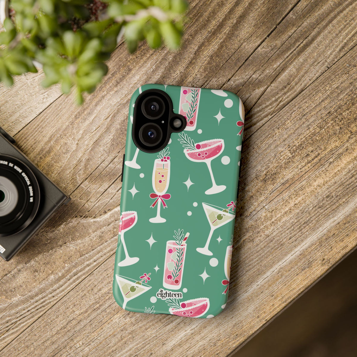 Mistletoe Martini Phone Case