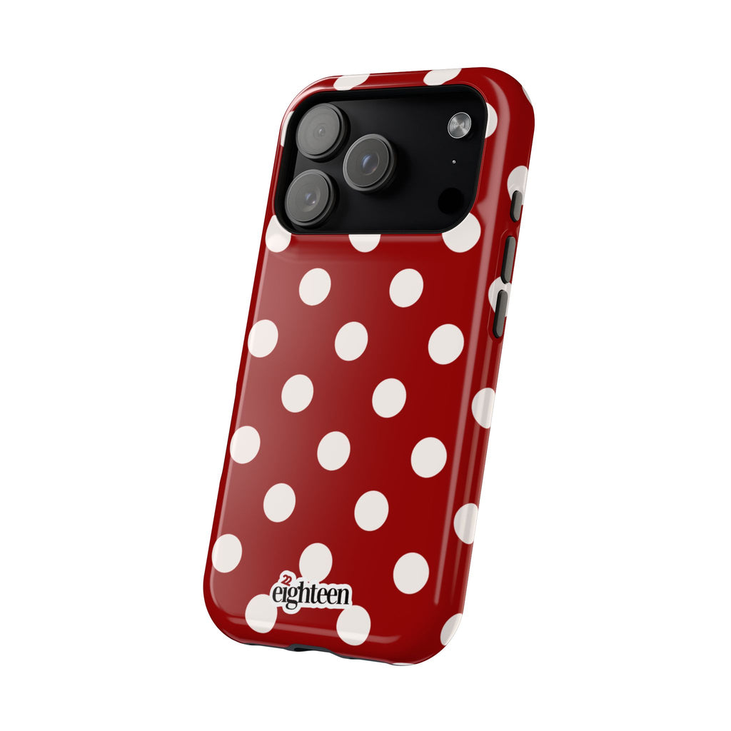 Crimson & Cream Dot Theory MagSafe Phone Case