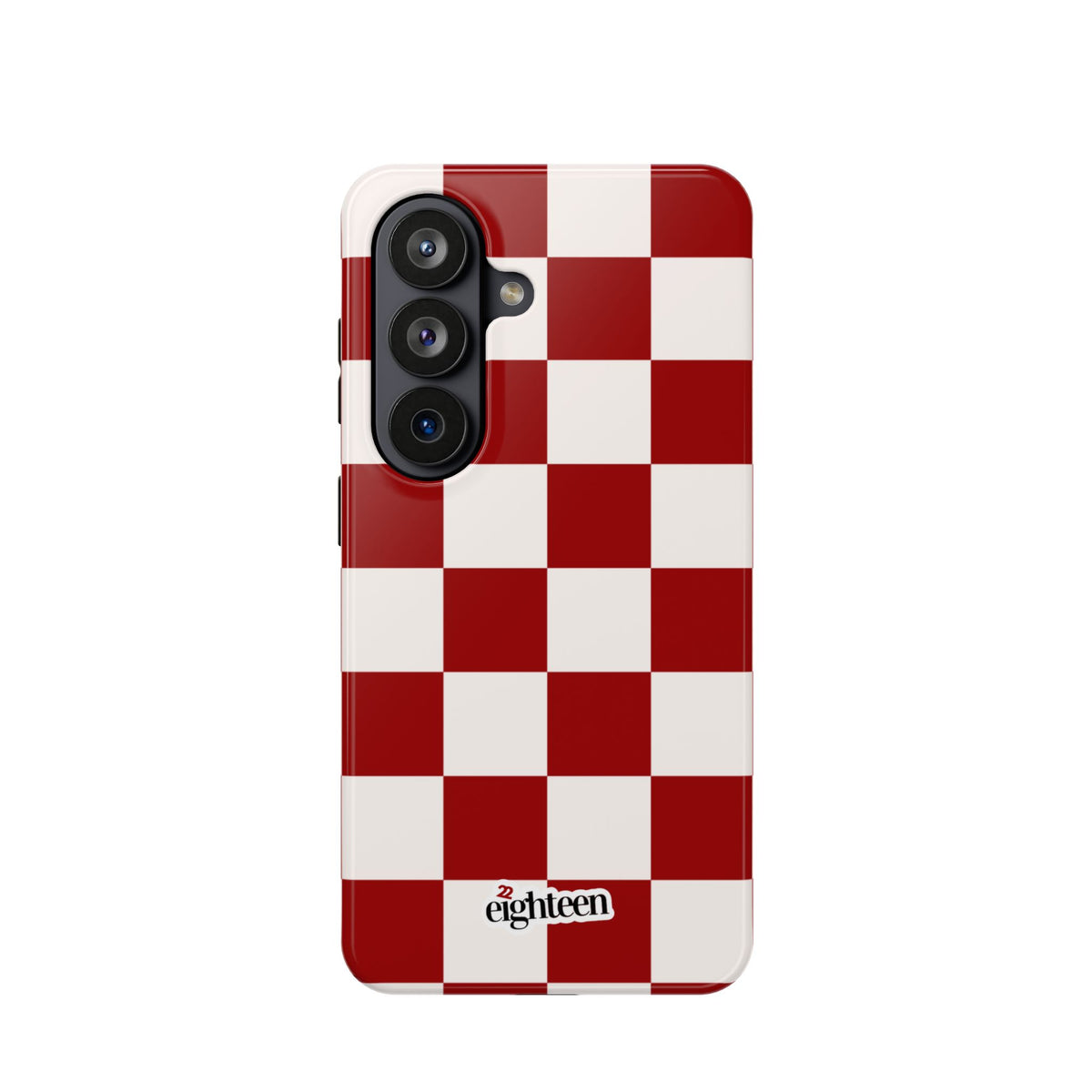 Crimson & Cream Check, Please! MagSafe Phone Case