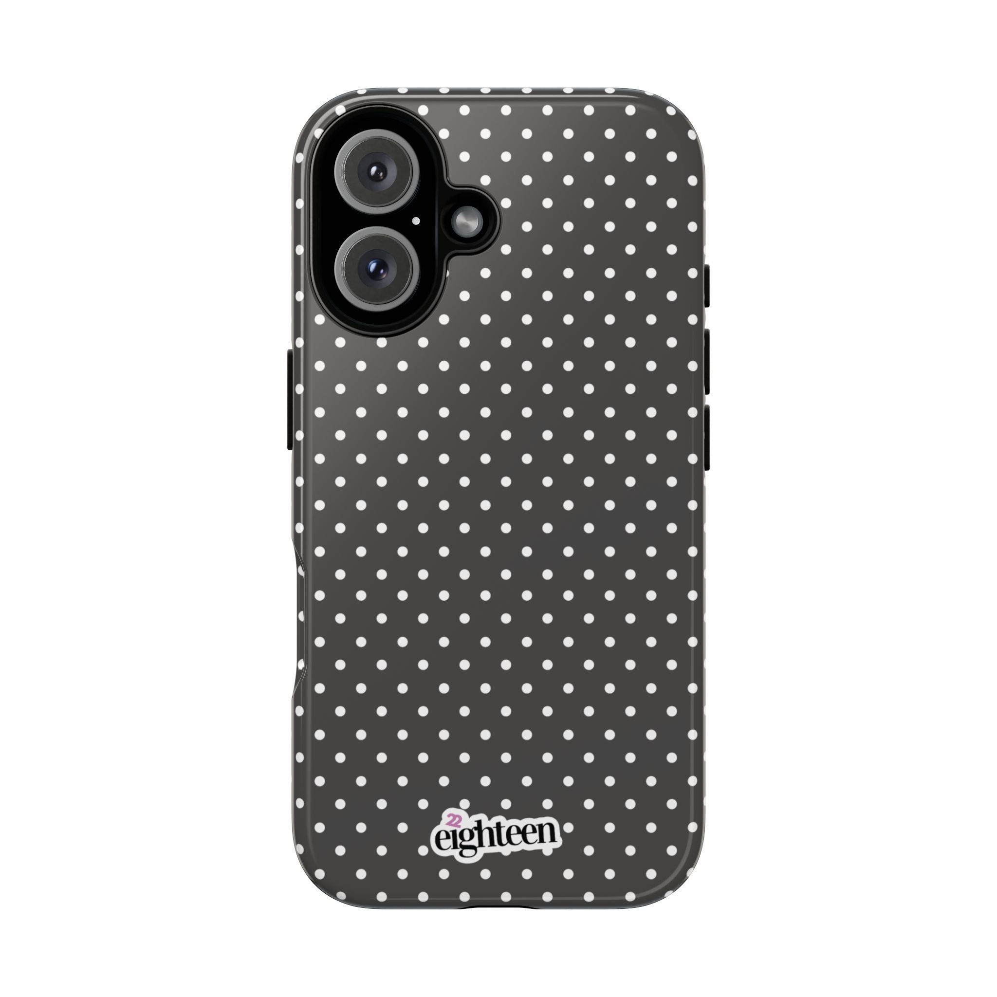 Charcoal Dotty Tough Phone Case