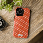 Harvest Orange Dotty Tough Phone Case