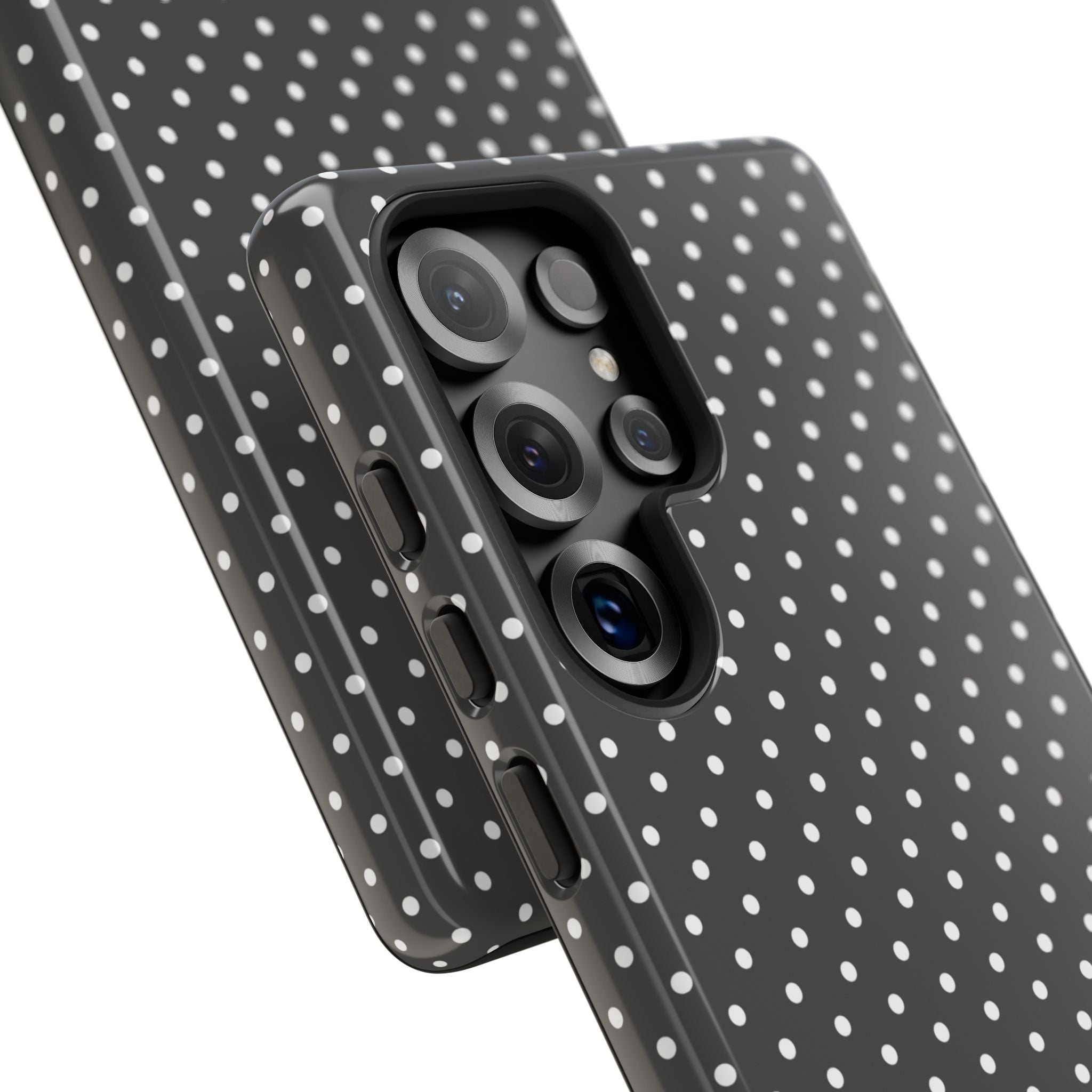Charcoal Dotty Tough Phone Case