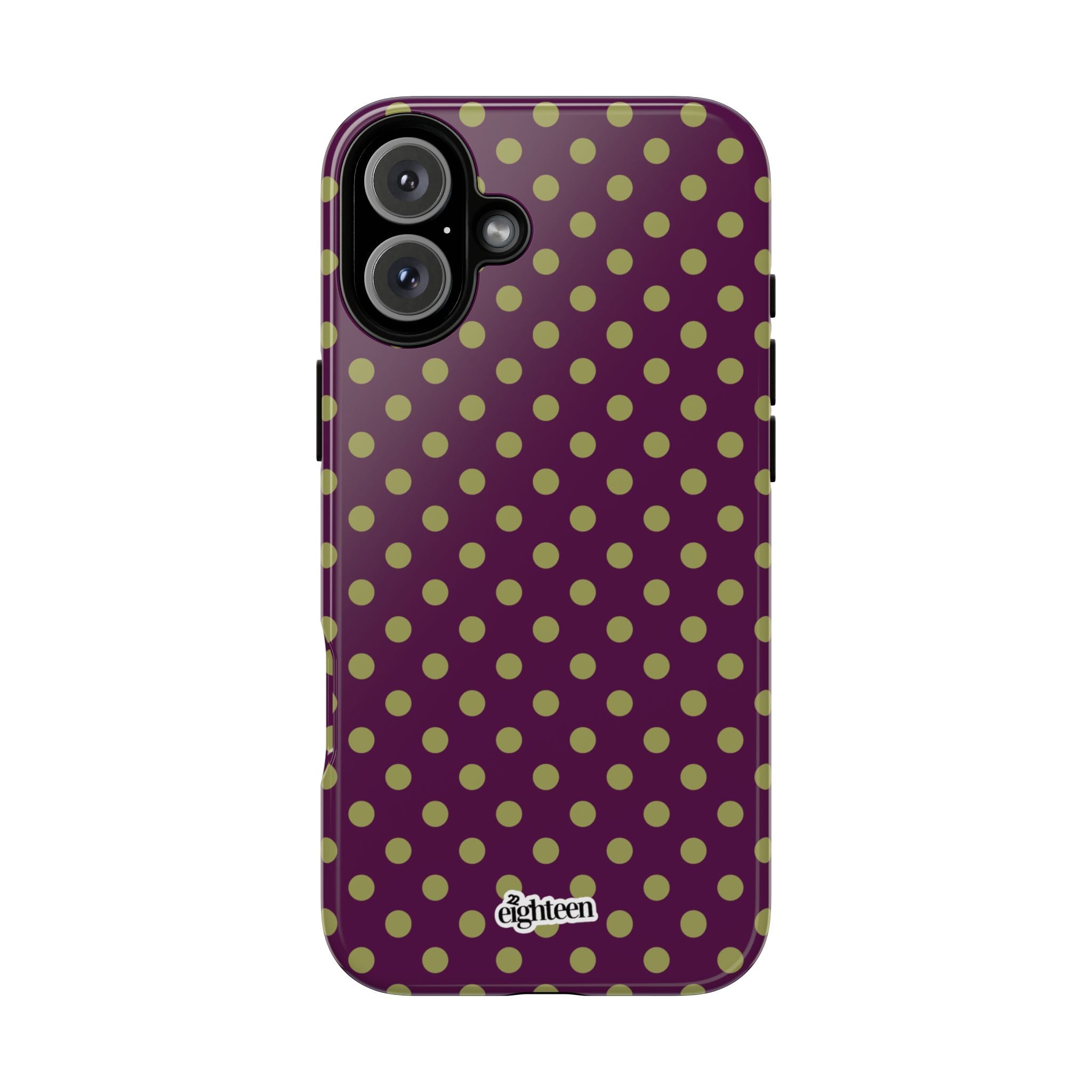 Deep Burgundy & Acacia Dot Theory Phone Case