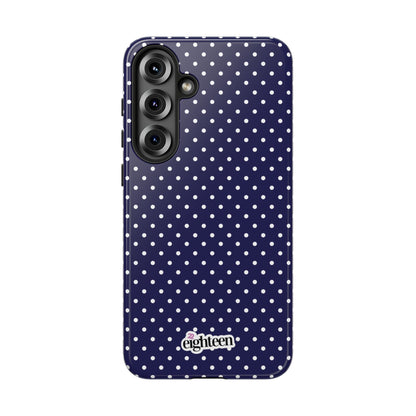 Deep Blue Dotty Tough Phone Case