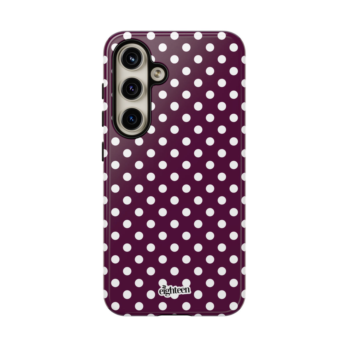 Maroon + White Dot Theory Phone Case
