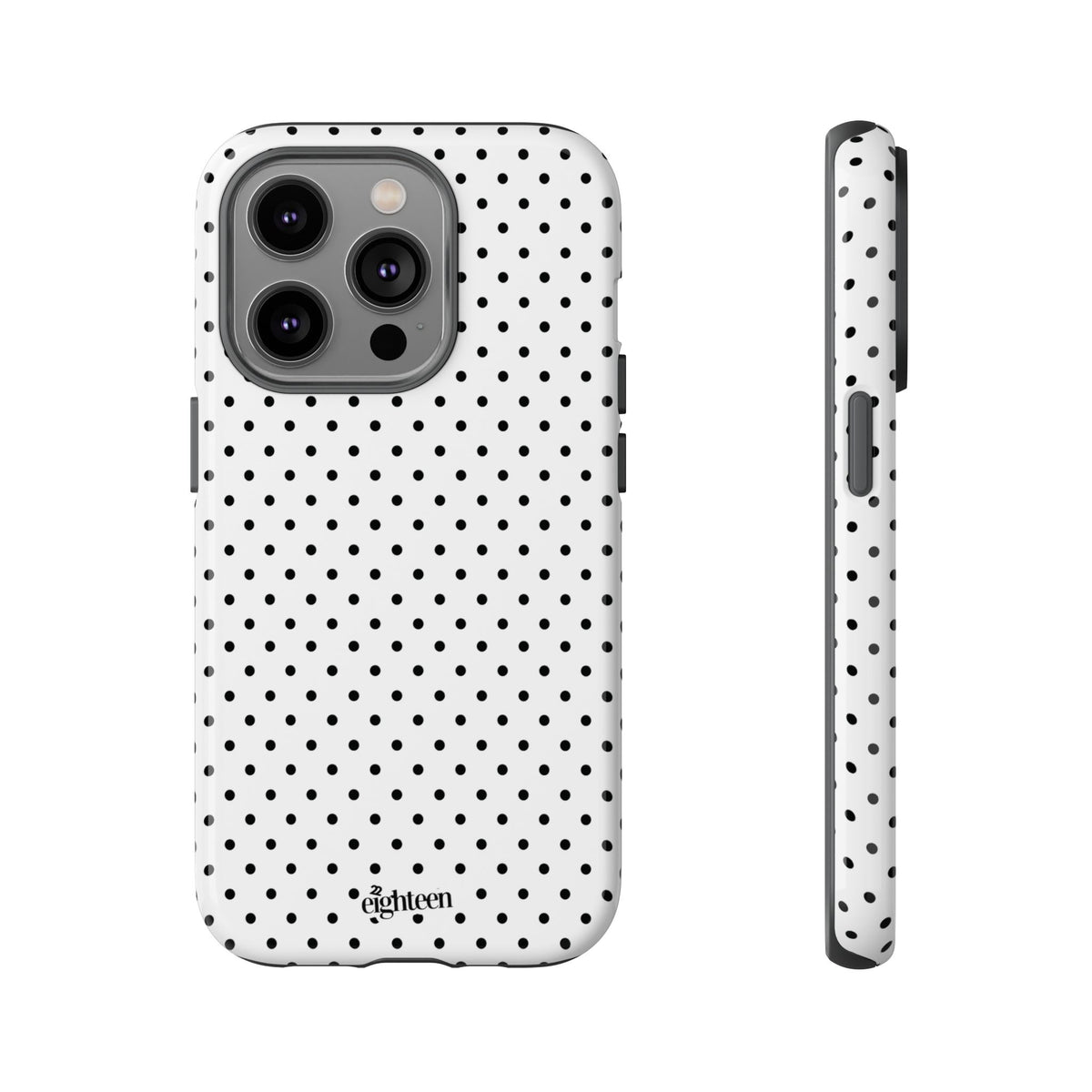 White Dotty Phone Case