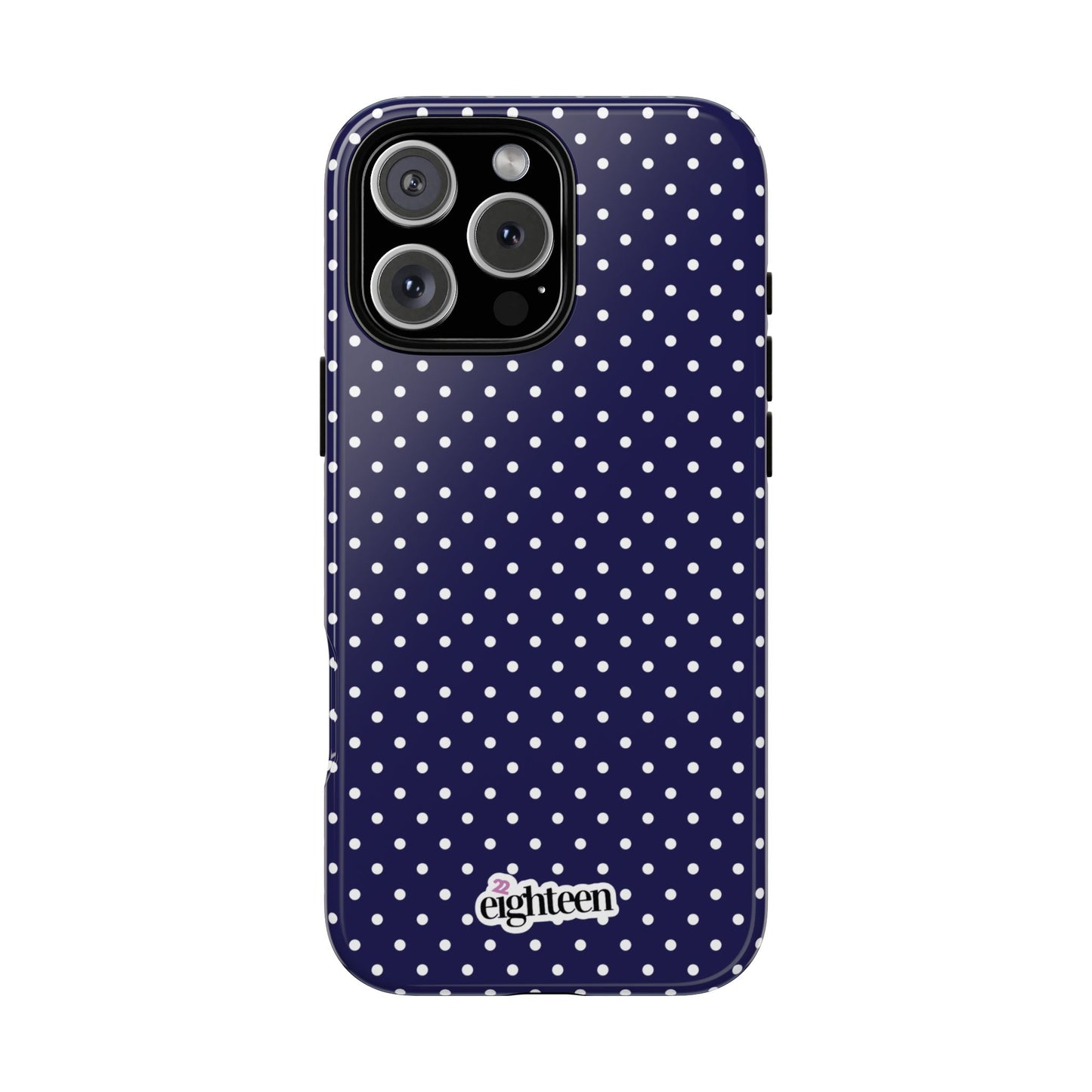 Deep Blue Dotty Tough Phone Case