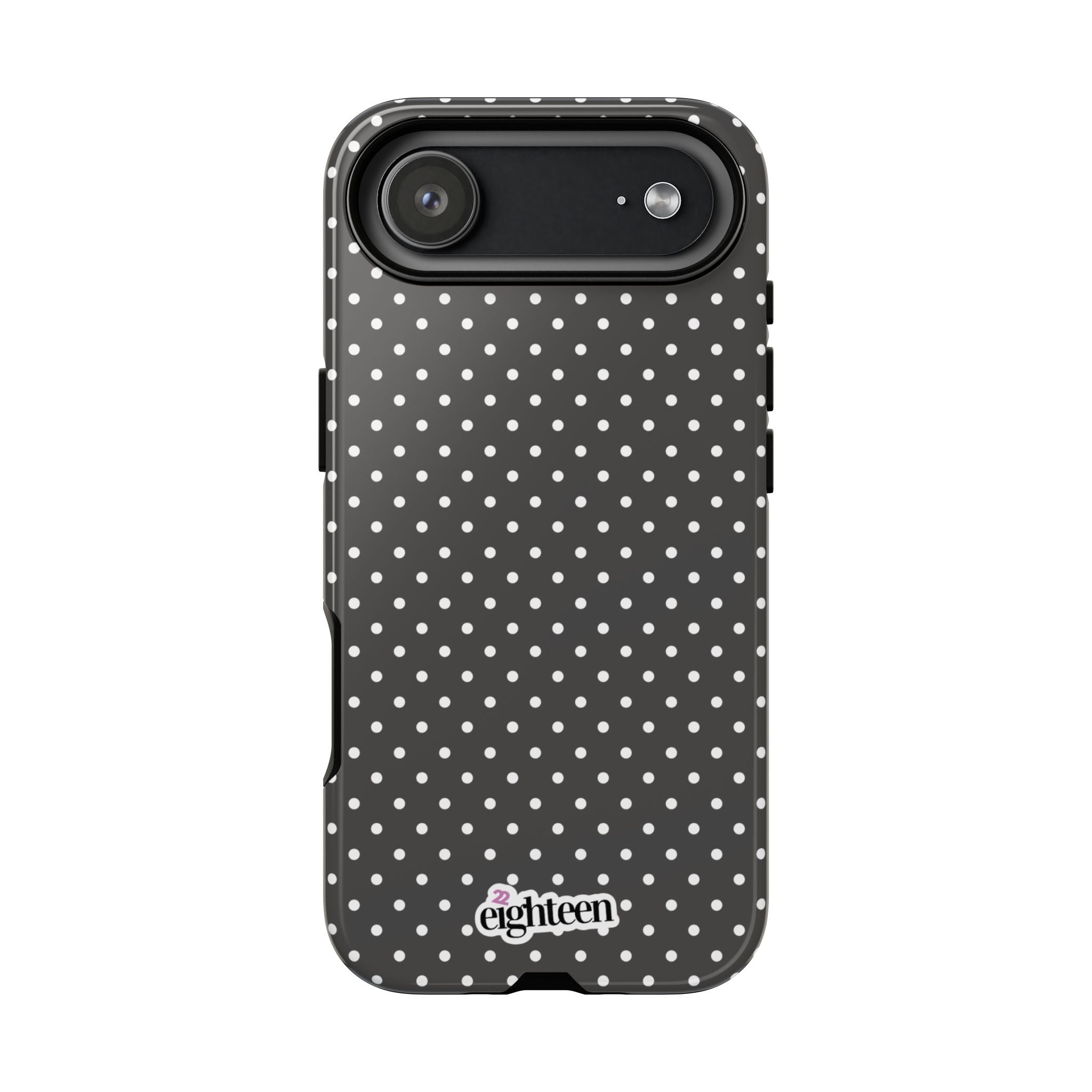 Charcoal Dotty Tough Phone Case