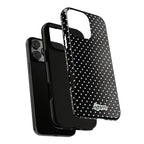 Black Dotty Tough Phone Case