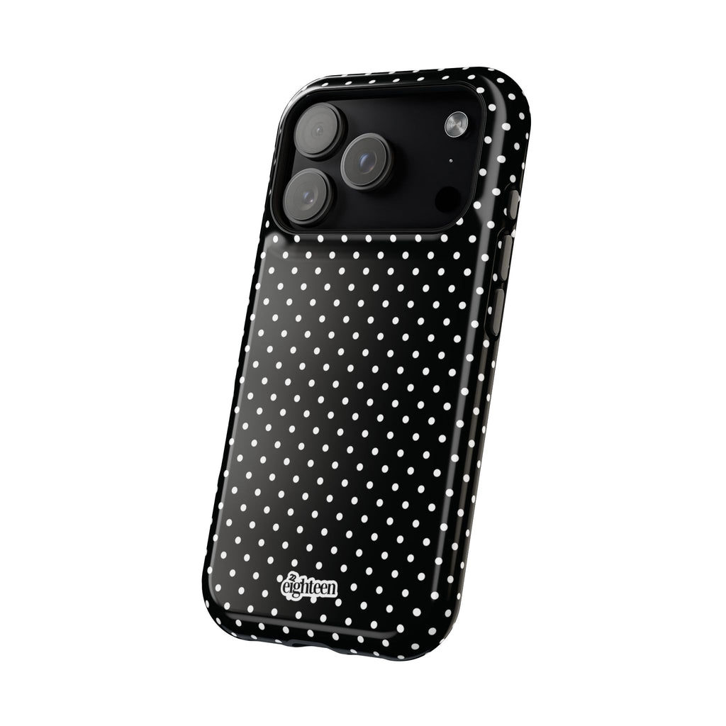 Black Dotty MagSafe Phone Case