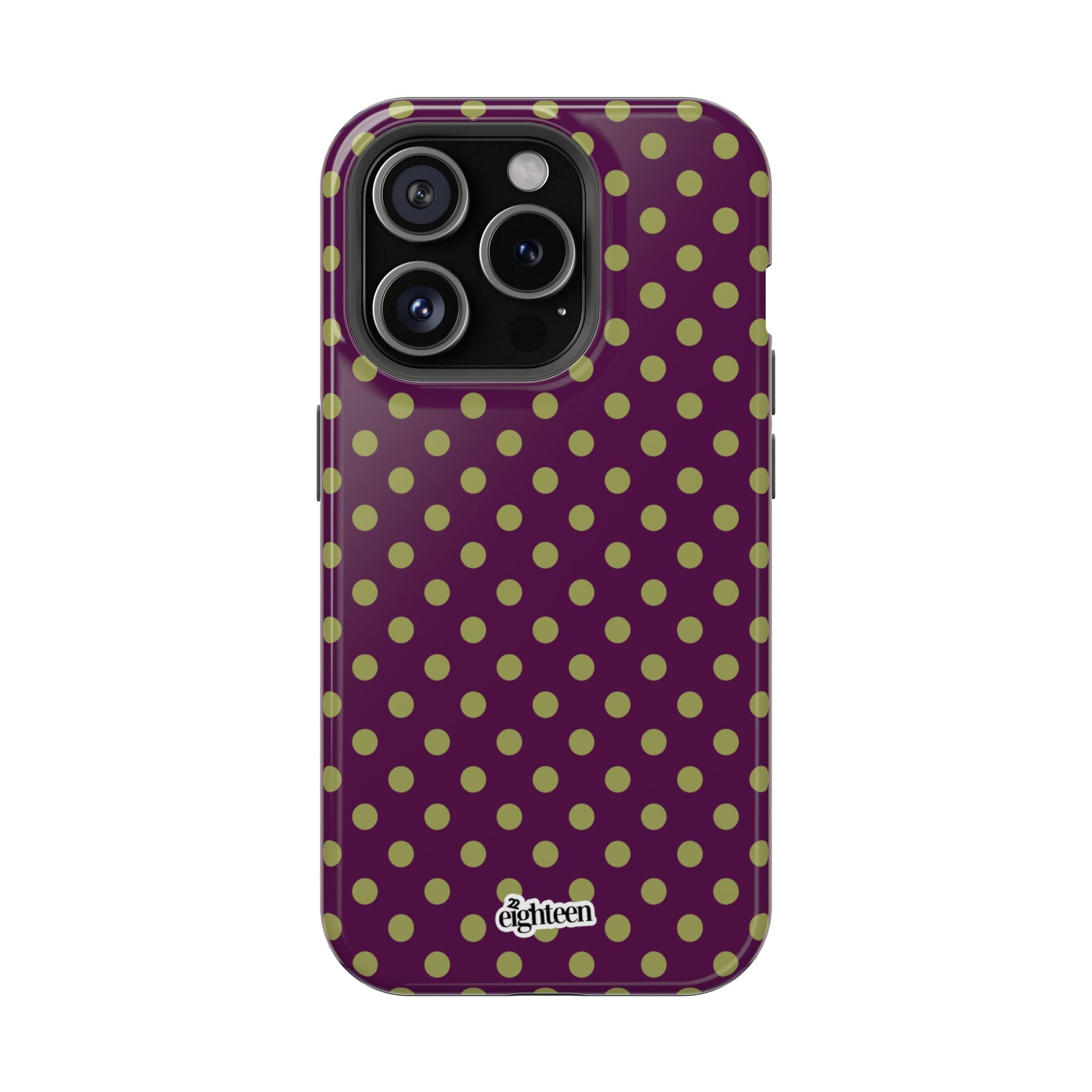 Deep Burgundy & Acacia Dot Theory MagSafe Phone Case