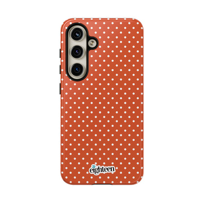 Harvest Orange Dotty Tough Phone Case