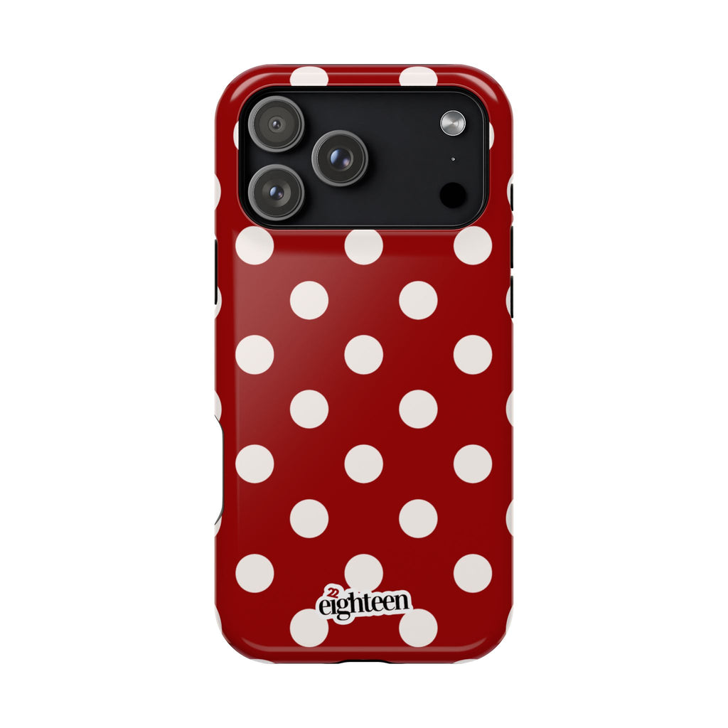 Crimson & Cream Dot Theory MagSafe Phone Case