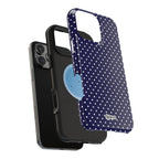 Deep Blue Dotty MagSafe Phone Case