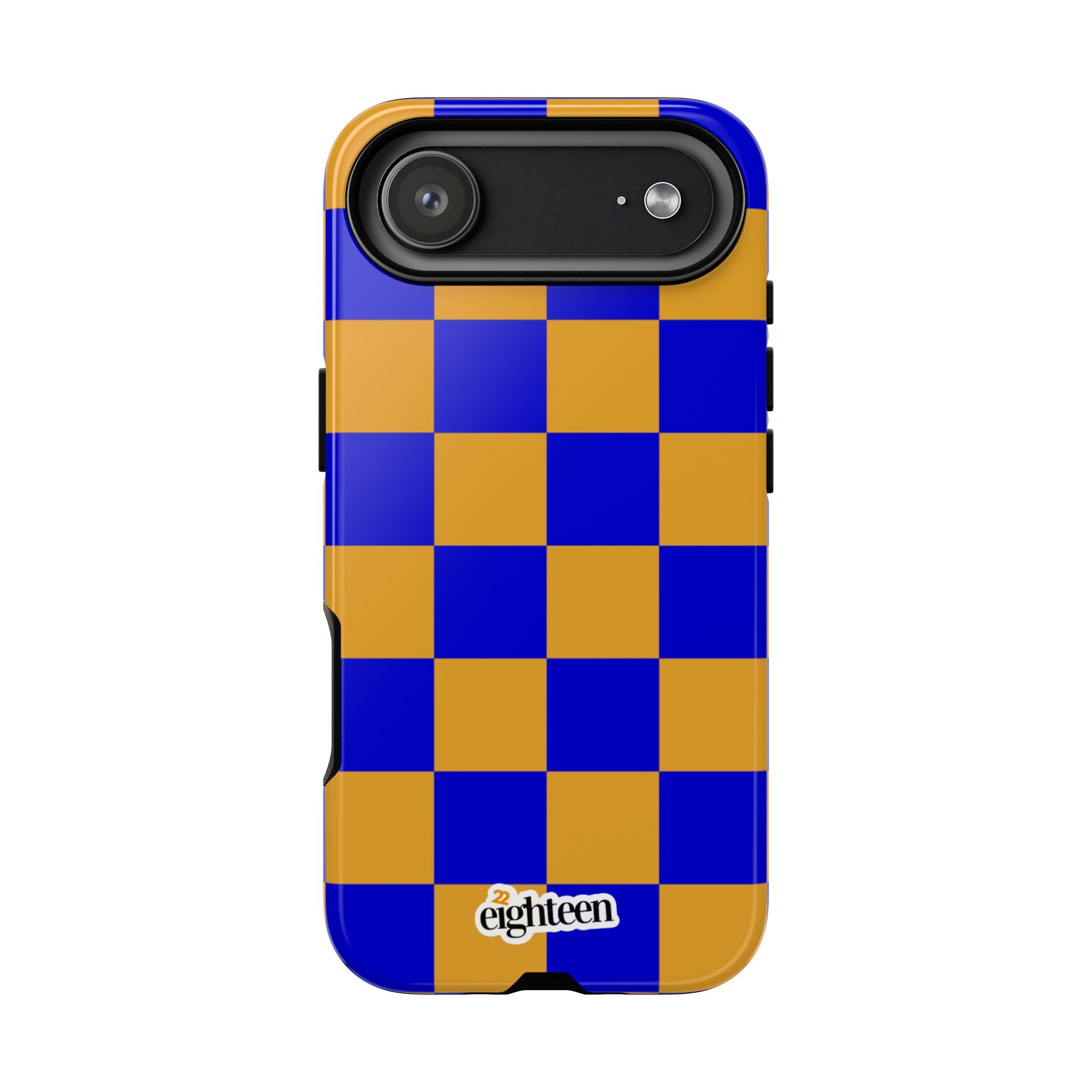 Royal Blue & Gold Check, Please! Tough Phone Case
