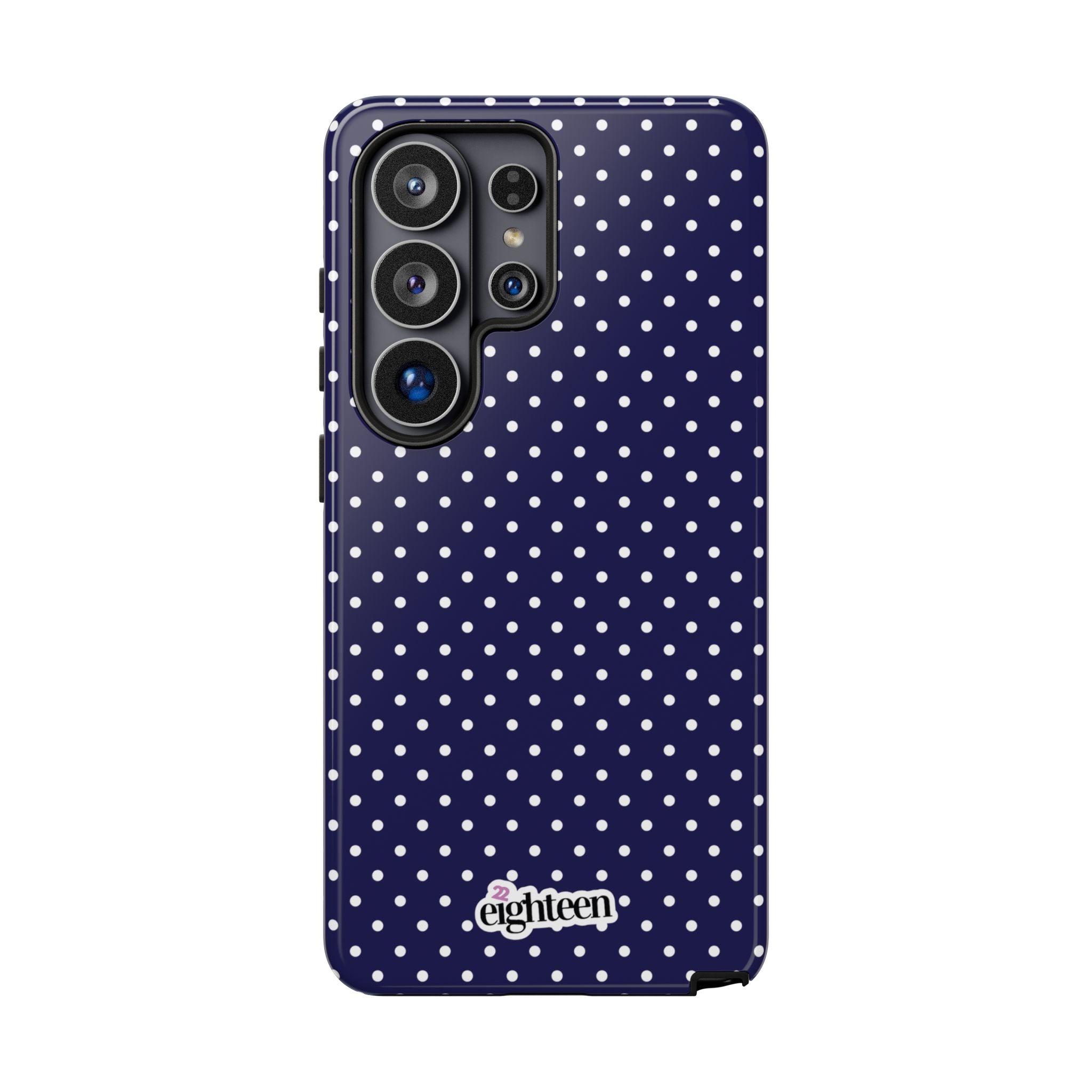 Deep Blue Dotty Tough Phone Case