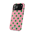 Pink Salmon & Apple Green Dot Theory MagSafe Phone Case