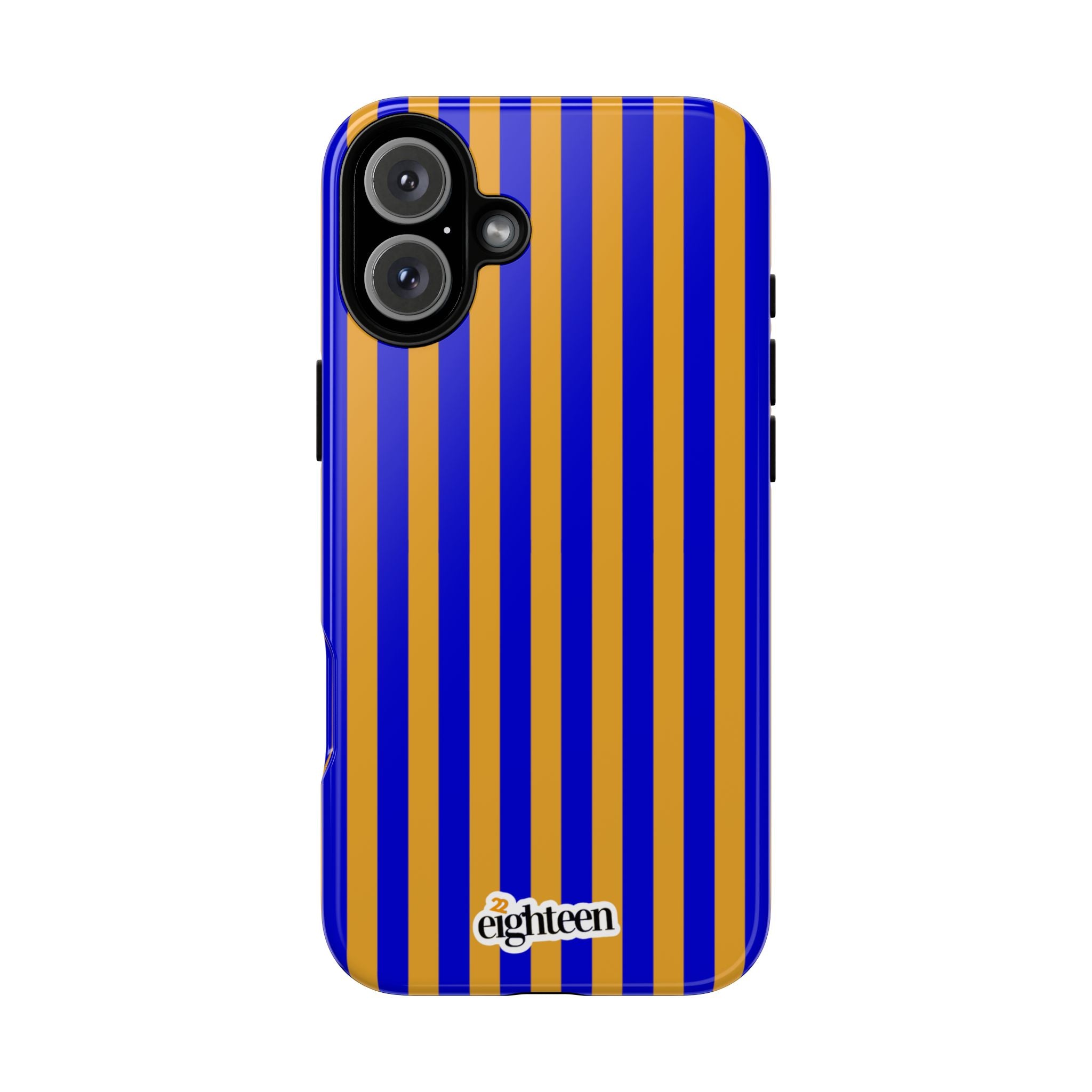 Royal Blue & Gold Baseline Tough Phone Case