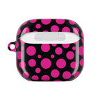 Black + Pink Poppy AirPods Case