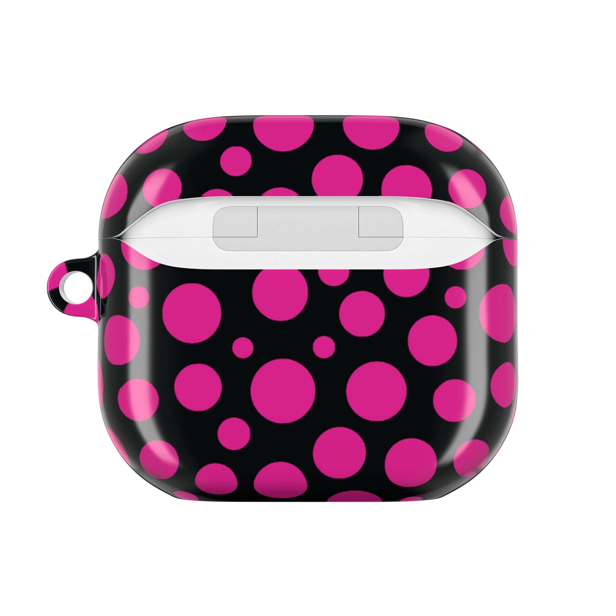 Black + Pink Poppy AirPods Case