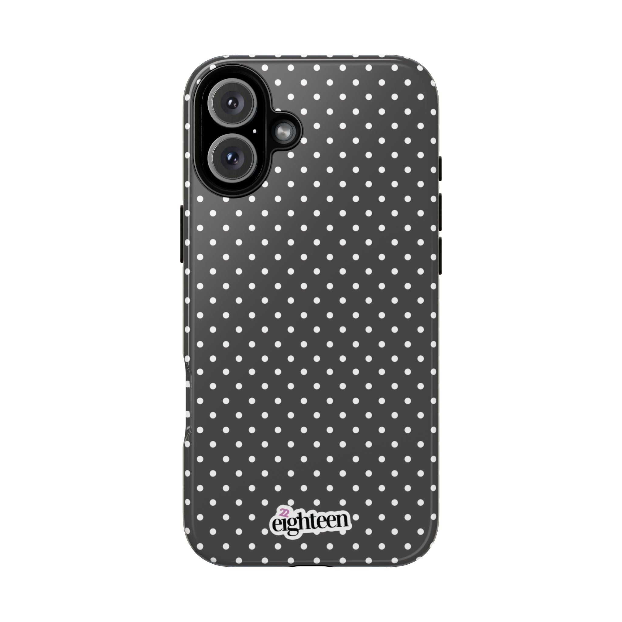Charcoal Dotty Tough Phone Case