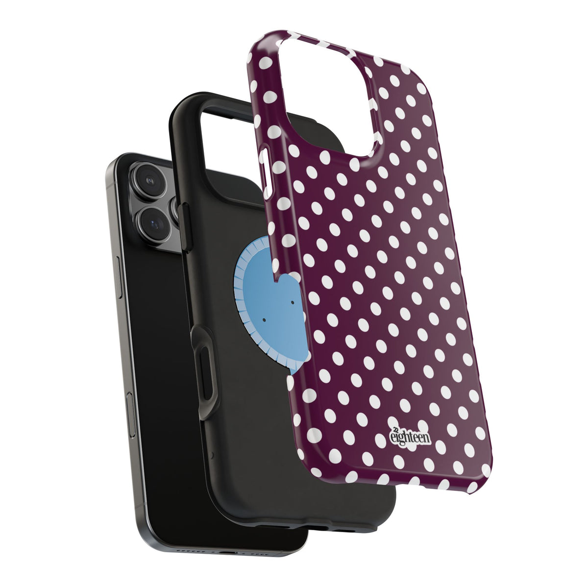 Maroon & White Dot Theory MagSafe Tough Case