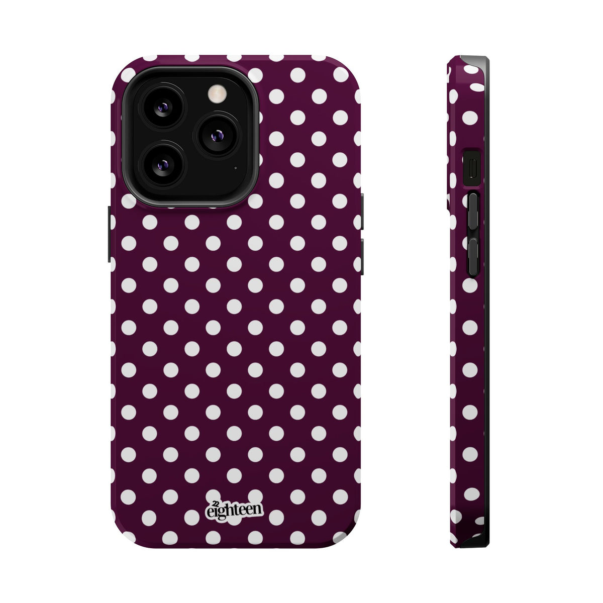 Maroon & White Dot Theory MagSafe Tough Case