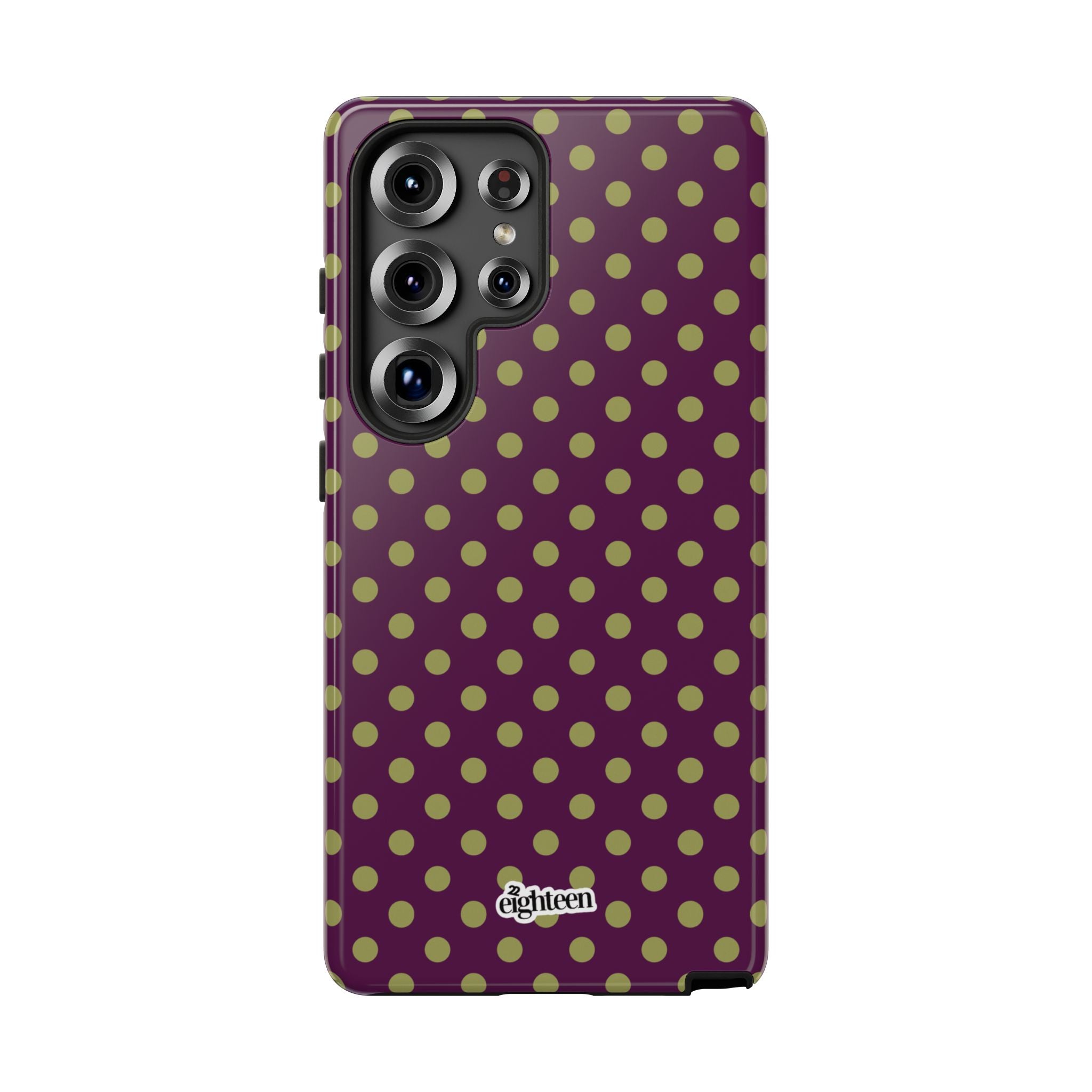 Deep Burgundy & Acacia Dot Theory Phone Case