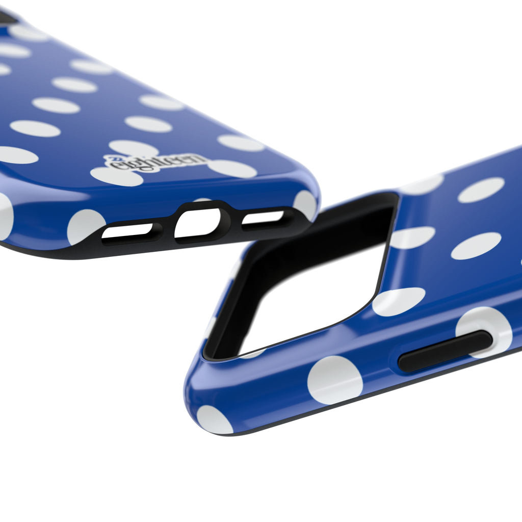 Royal Blue & White Dot Theory MagSafe Phone Case