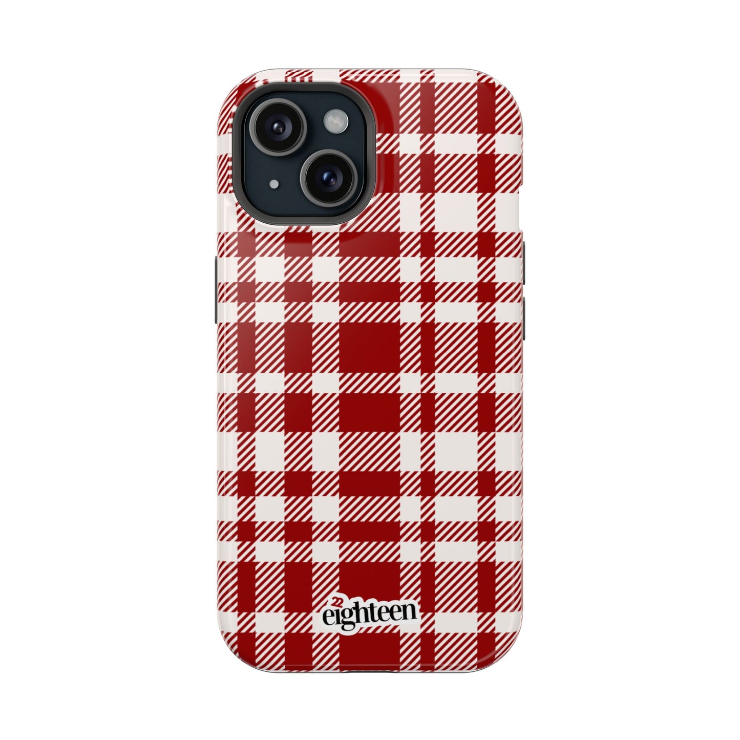 Crimson & Cream Sorority Plaid MagSafe Tough Case