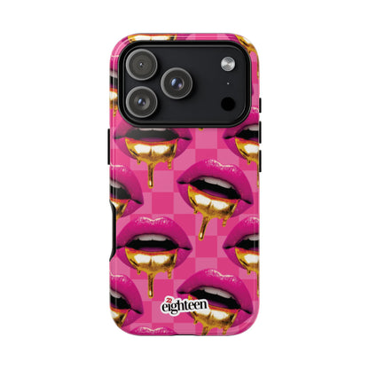 Pink Ms Pouty Tough Phone Case