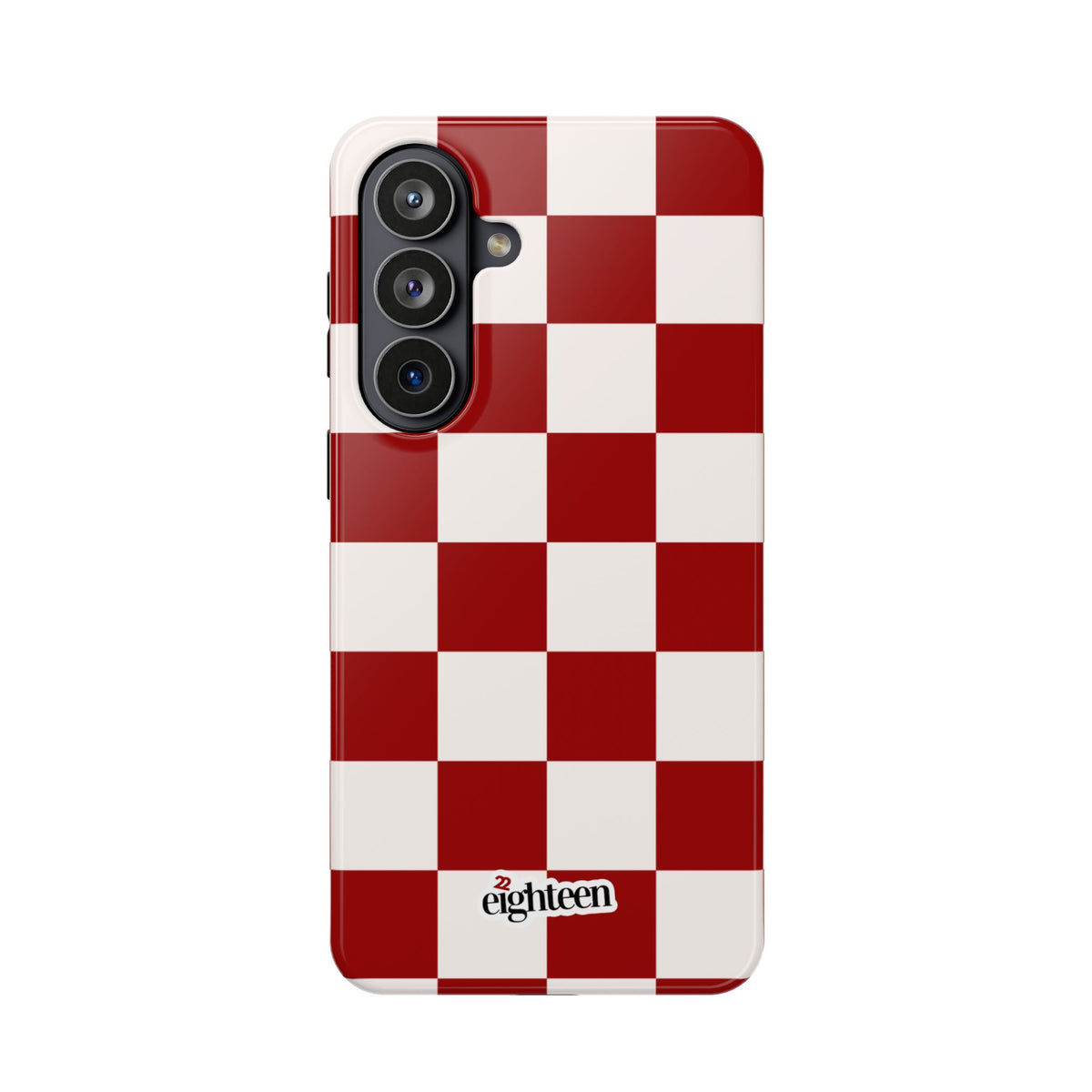 Crimson & Cream Check, Please! MagSafe Phone Case