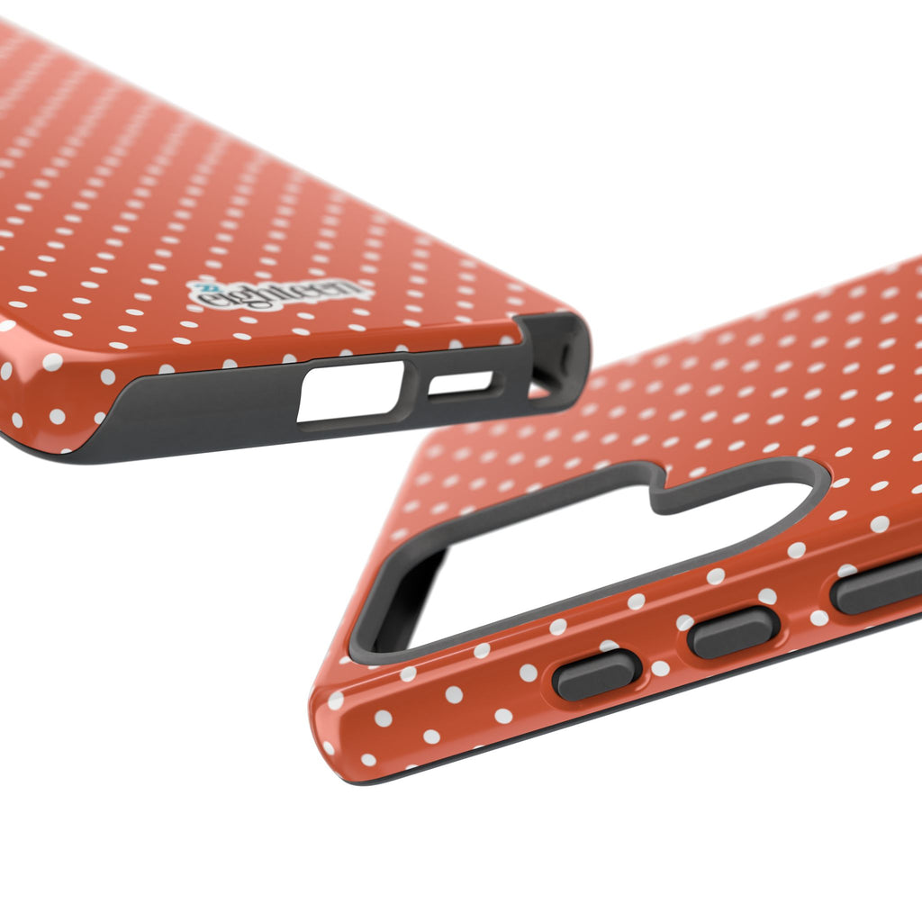 Harvest Orange Dotty Tough Phone Case