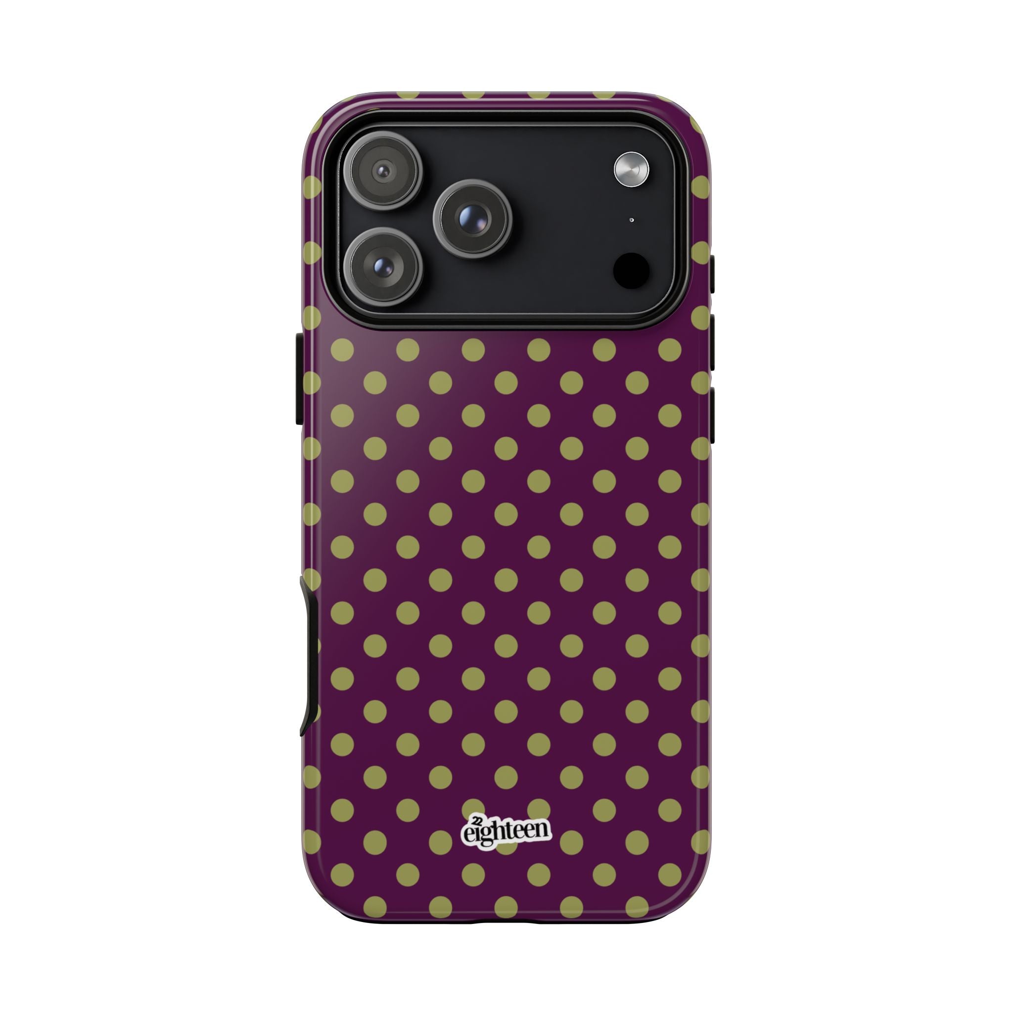 Deep Burgundy & Acacia Dot Theory Phone Case