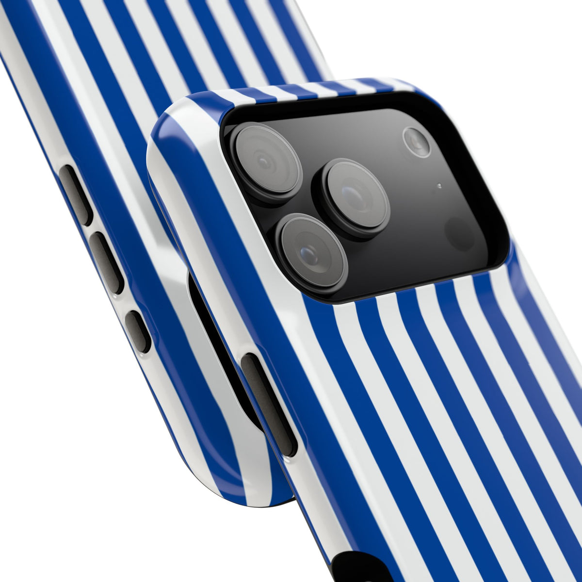 Royal Blue & White Baseline MagSafe Phone Case