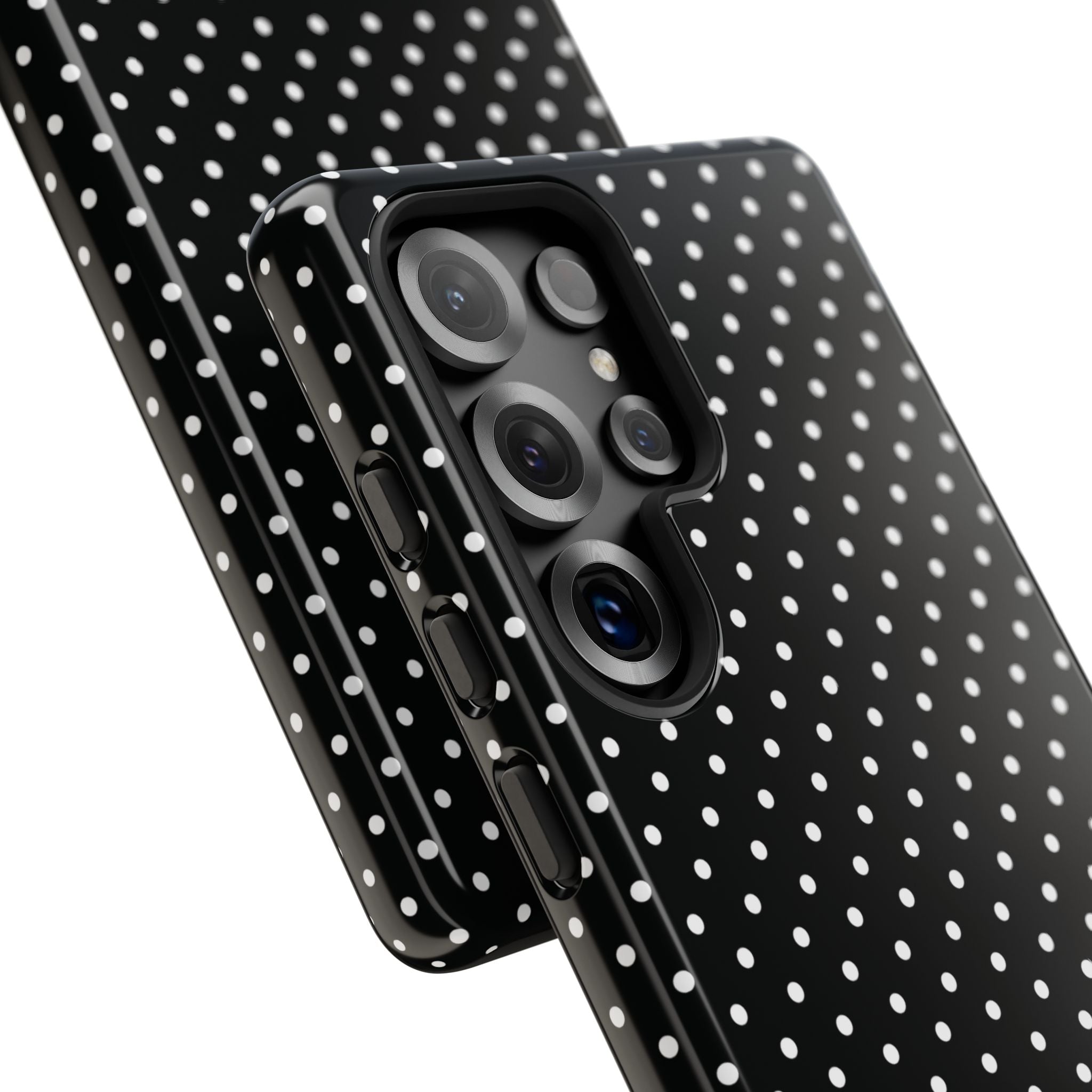 Black Dotty Tough Phone Case