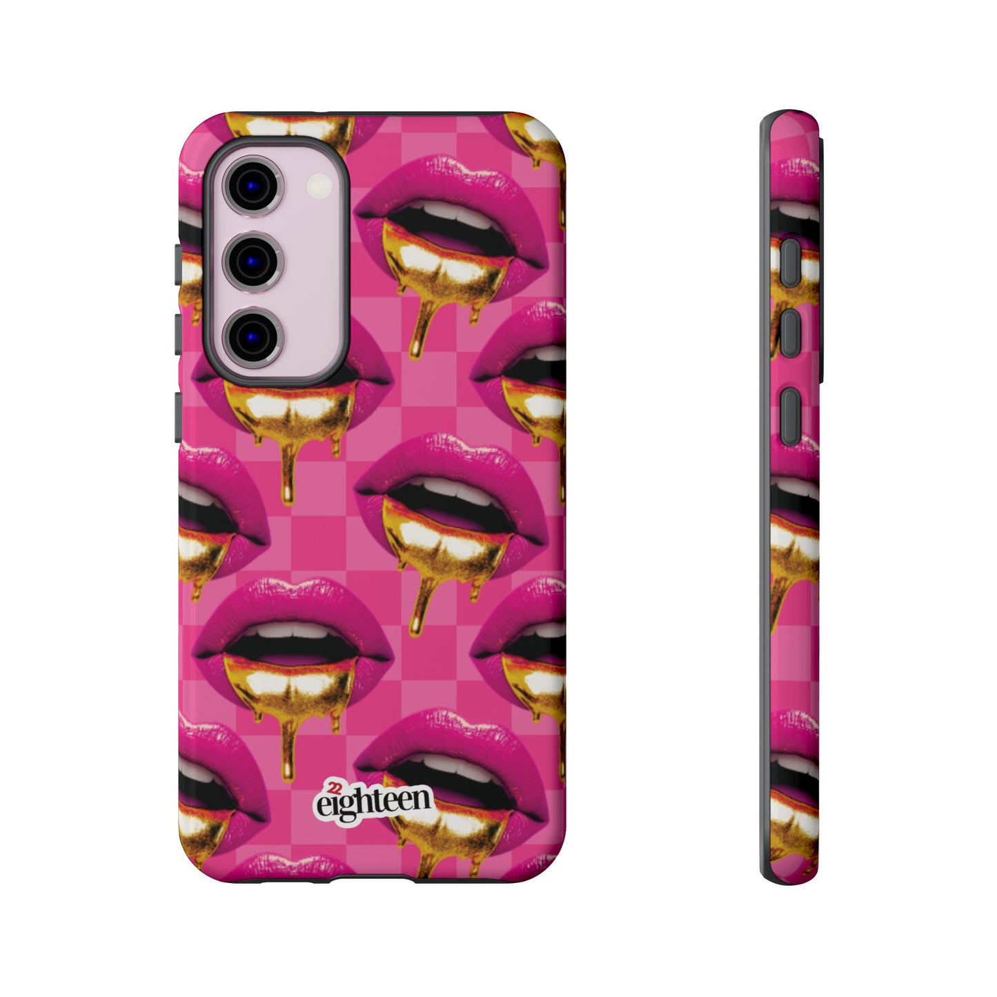 Pink Ms Pouty Tough Phone Case