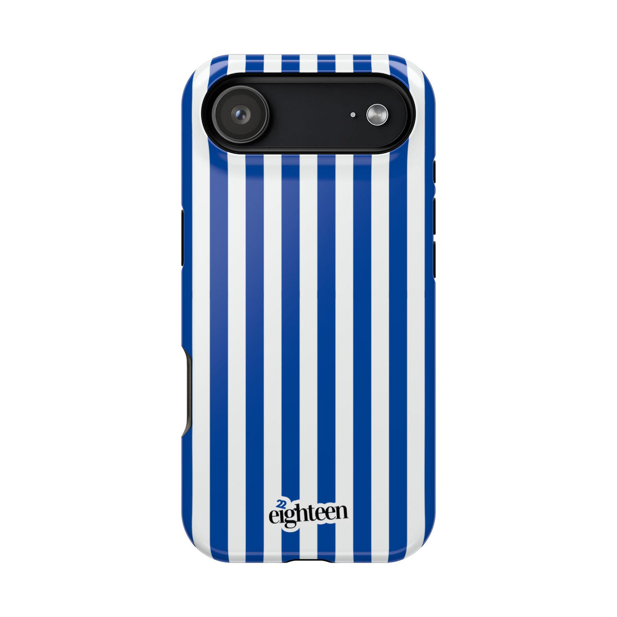 Royal Blue & White Baseline MagSafe Phone Case