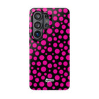Black + Pink Poppy MagSafe Tough Case