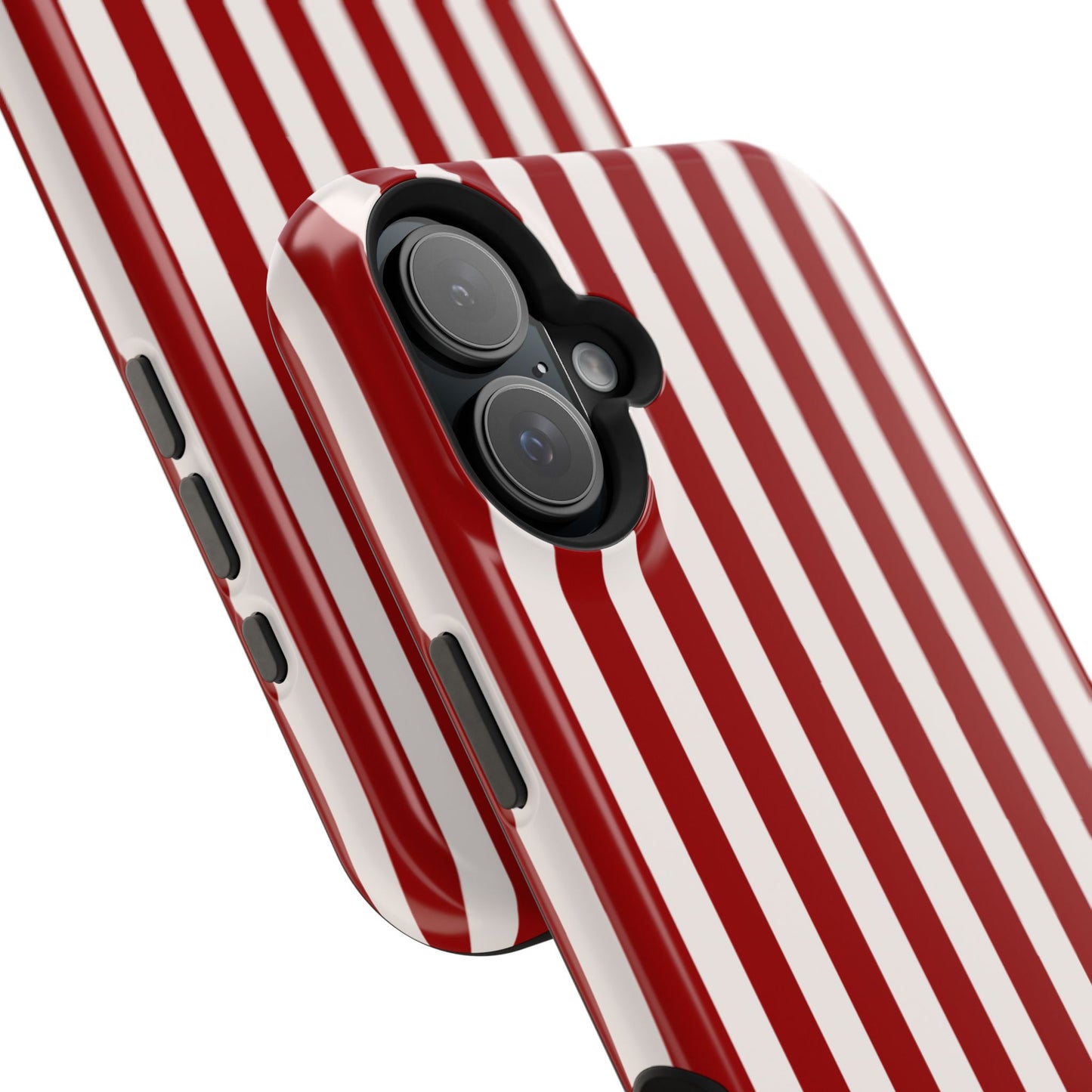Crimson & Cream Sorority Stripe MagSafe Tough Case