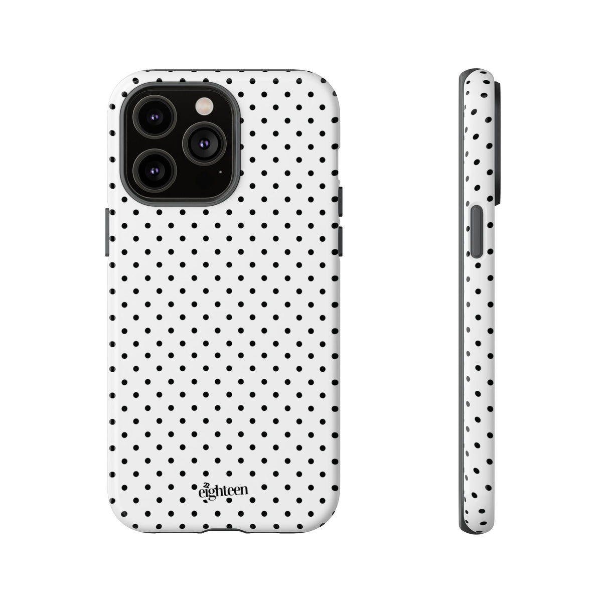 White Dotty Phone Case