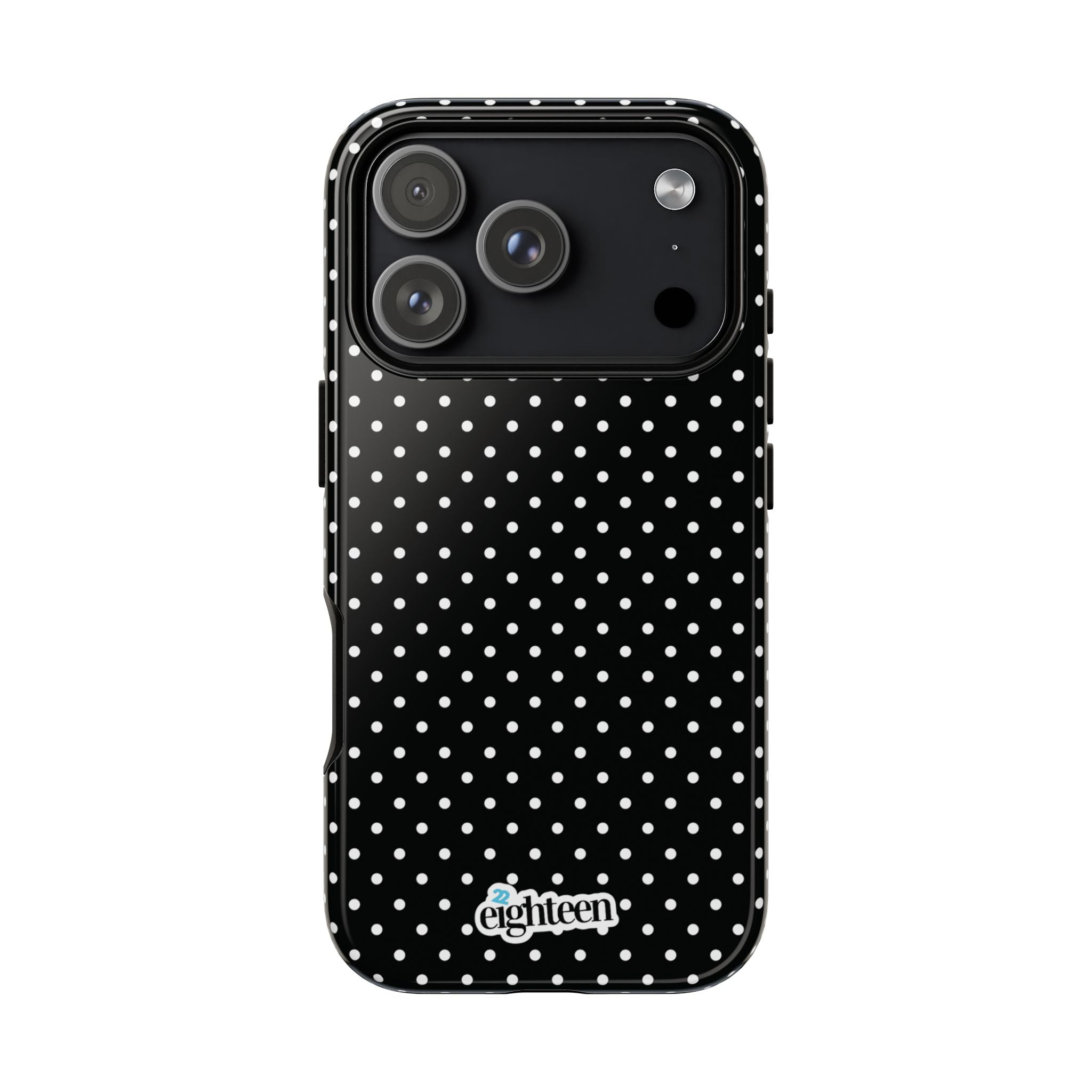 Black Dotty Tough Phone Case