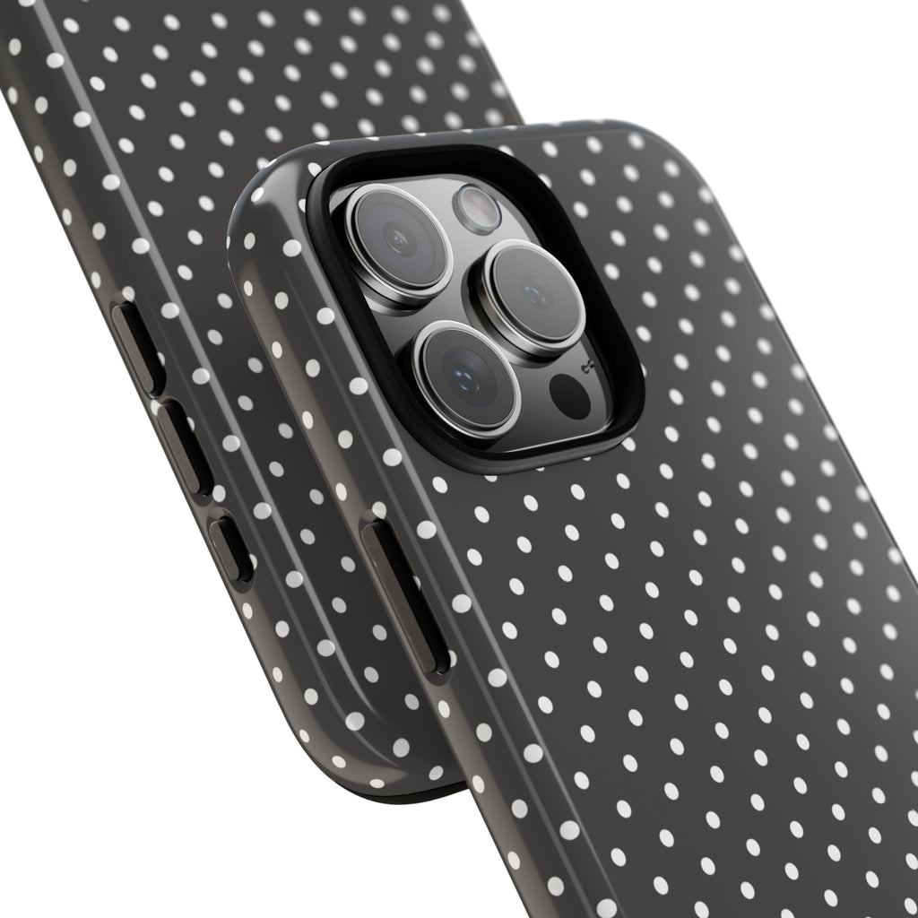 Charcoal Dotty Tough Phone Case