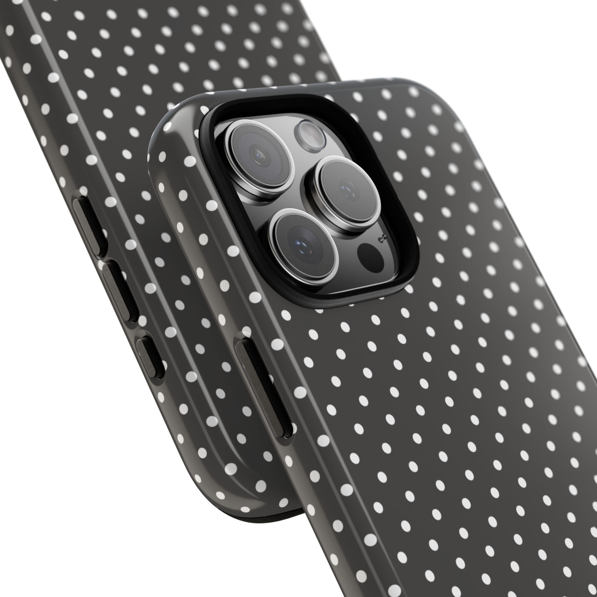Charcoal Dotty Tough Phone Case