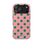 Pink Salmon & Apple Green Dot Theory MagSafe Phone Case